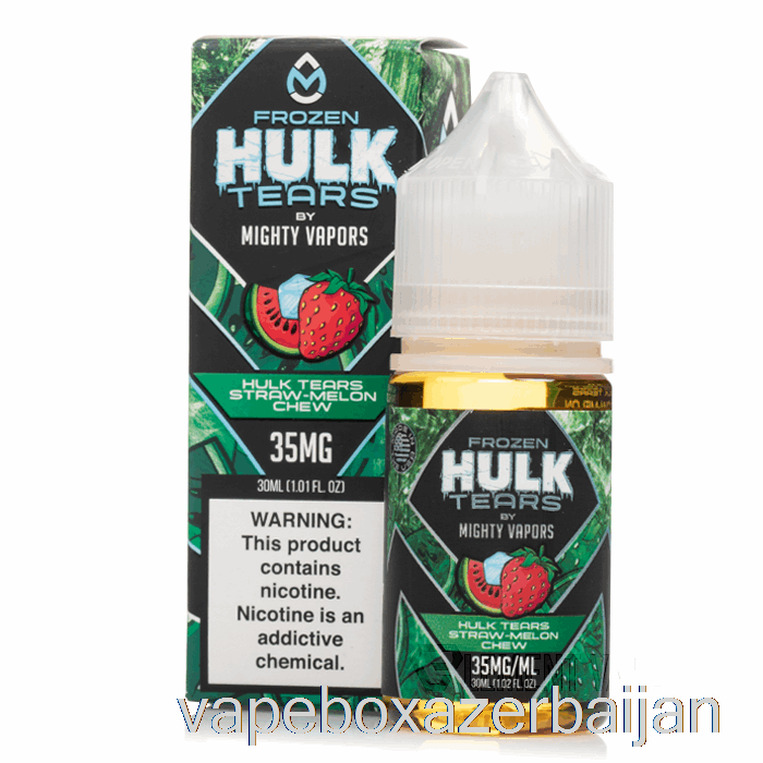 Vape Smoke Frozen Hulk Tears Straw Melon Chew - Hulk Tears Salts - 30mL 50mg
